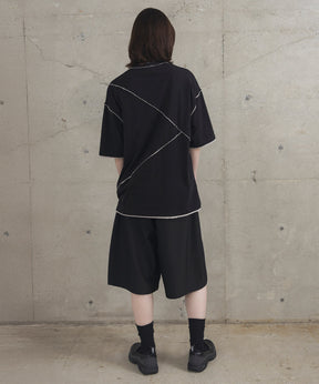 カットオフ switching Tee 切替半袖Tシャツ