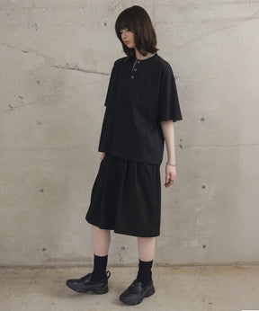 Contrast Color Henley Neck T-shirt / コントラストカラー ヘンリーネックTシャツ