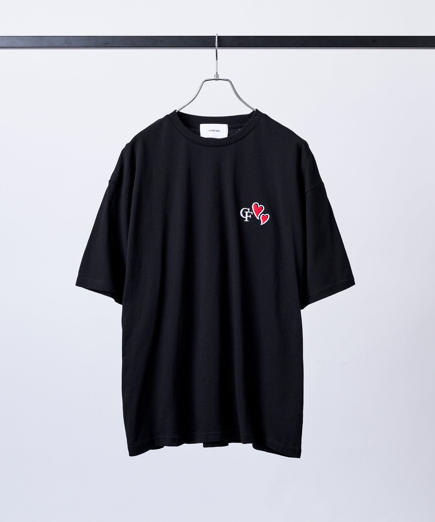ハートワンポイント刺繍 半袖Tシャツ