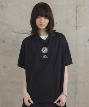 フロントプリント サイドライン ユニフォーム半袖Tシャツ