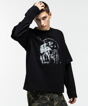 FAKE LAYERED LONG SLEEVE TEE / フェイクレイヤードロングスリーブTシャツ