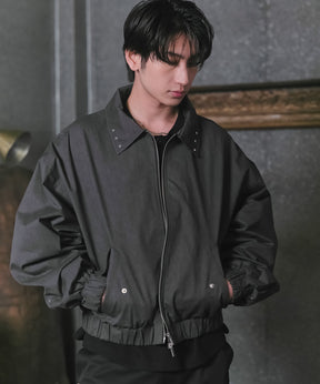 Peach Brushed Studded Blouson / ピーチ起毛スタッズブルゾン