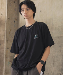 ウォーキングA ワンポイント刺繍ロゴ ビッグシルエット半袖Tシャツ