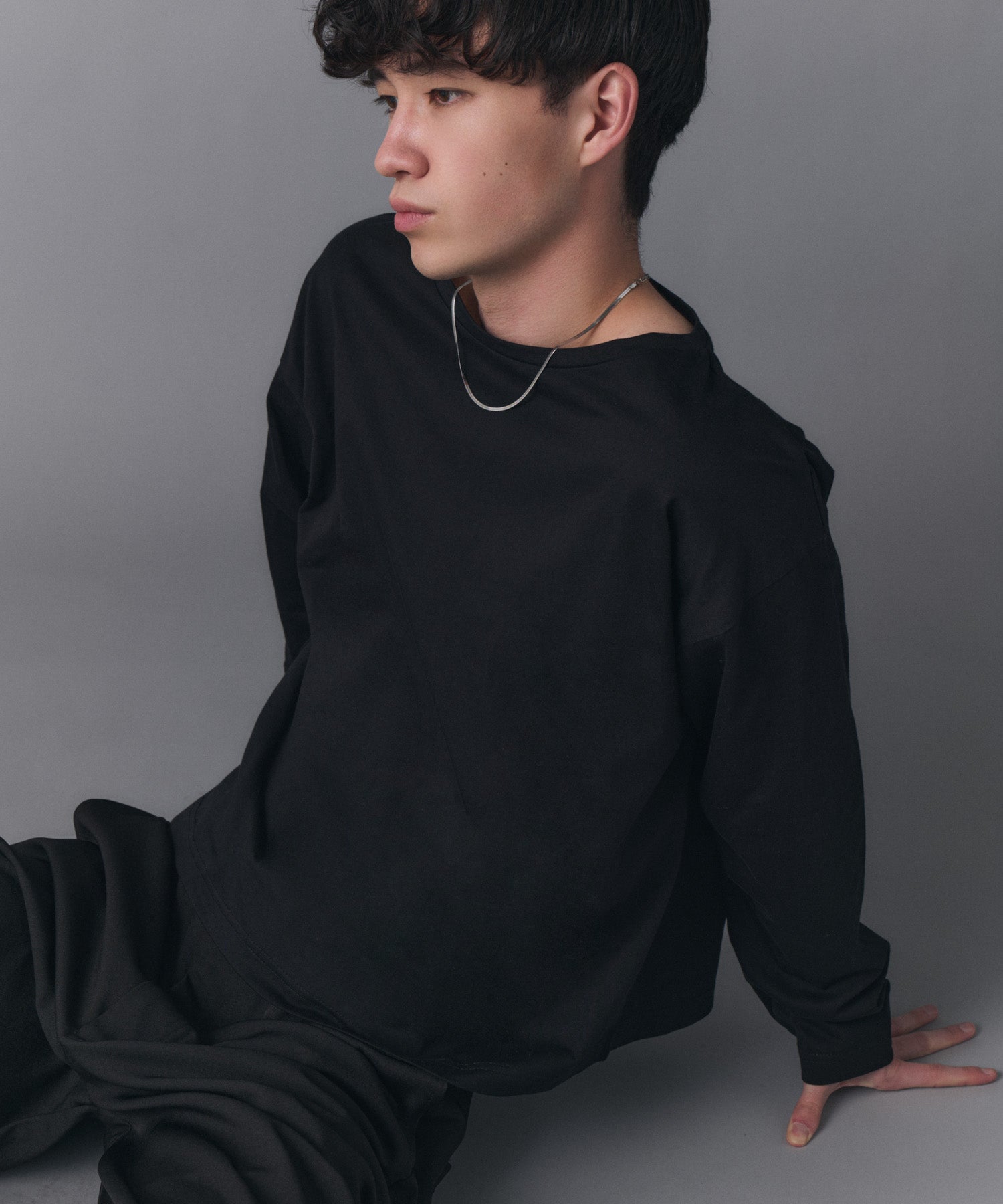 Boat Neck Long-Sleeve Tee / ボートネックロングスリーブTシャツ