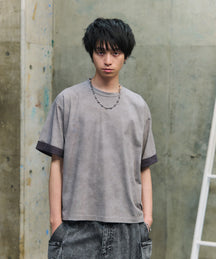 SLEEVE LAYERED LOOSE T-SHIRT / レイヤード ルーズTシャツ