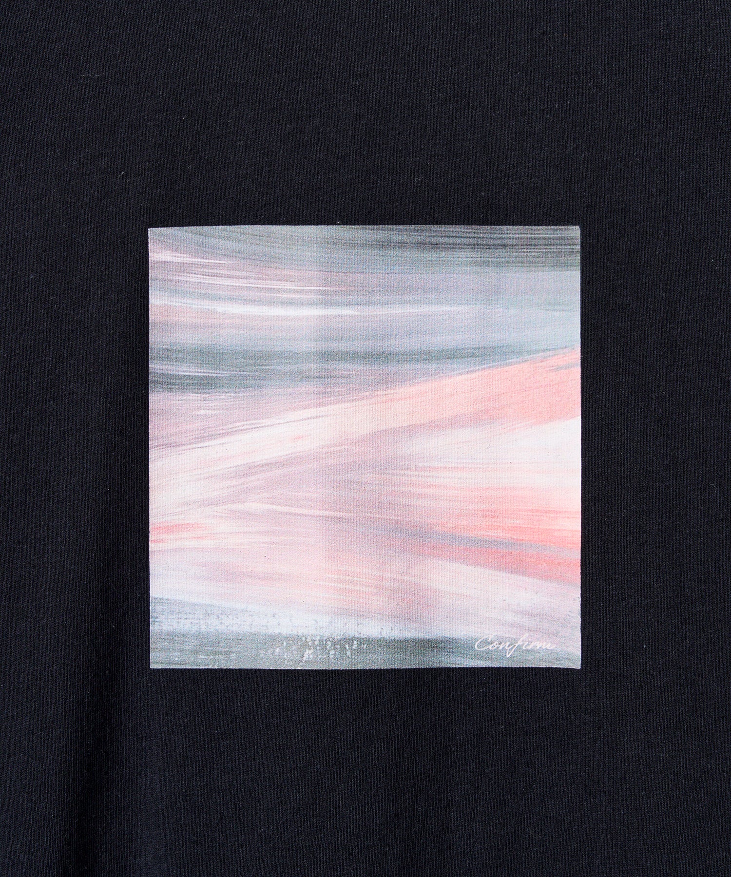 アブストラクト絵画 フロントプリント 半袖Tシャツ