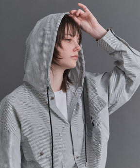 Long-sleeved Shirt Hoodie / 長袖シャツパーカー