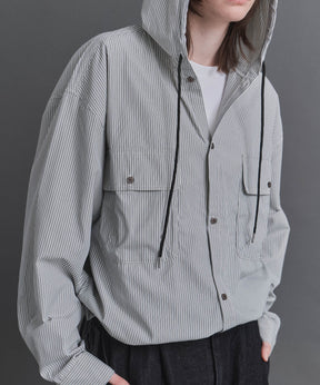 Long-sleeved Shirt Hoodie / 長袖シャツパーカー