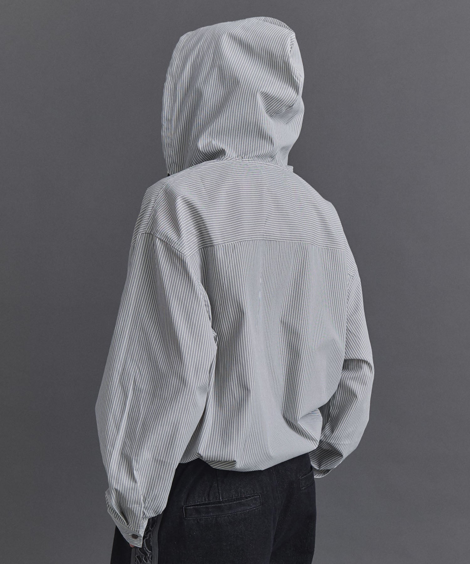 Long-sleeved Shirt Hoodie / 長袖シャツパーカー