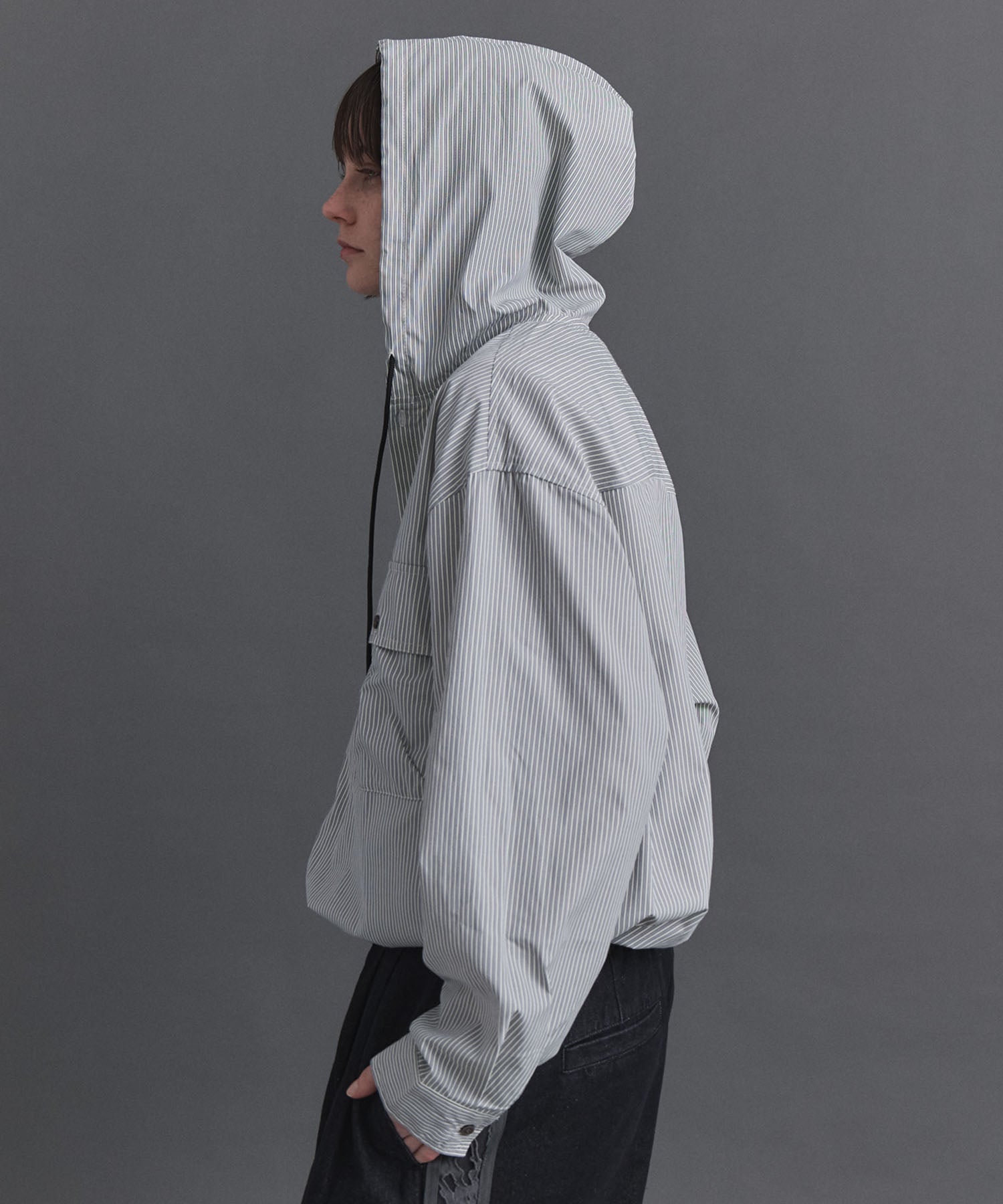 Long-sleeved Shirt Hoodie / 長袖シャツパーカー