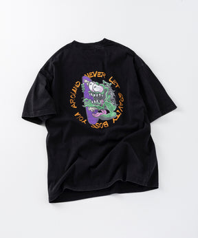 【AIRWALK】ヴィンテージライク モンスターグラフィック ボックスシルエット半袖Tシャツ