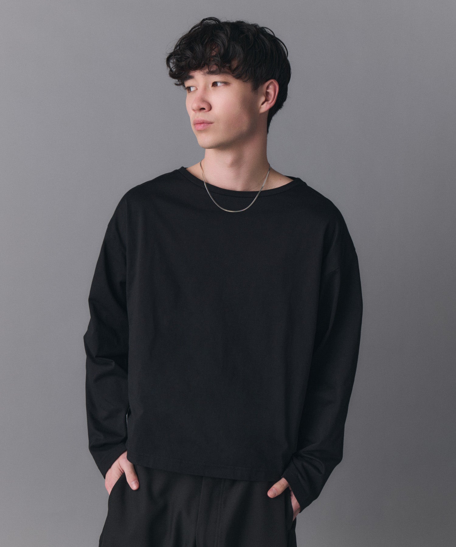 Boat Neck Long-Sleeve Tee / ボートネックロングスリーブTシャツ