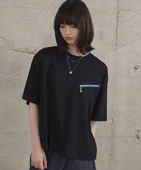 Zip-detail Tee / ジップディテールTシャツ