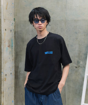 韓国風バックプリント ビッグシルエット バックプリント 半袖Tシャツ ワンポイント