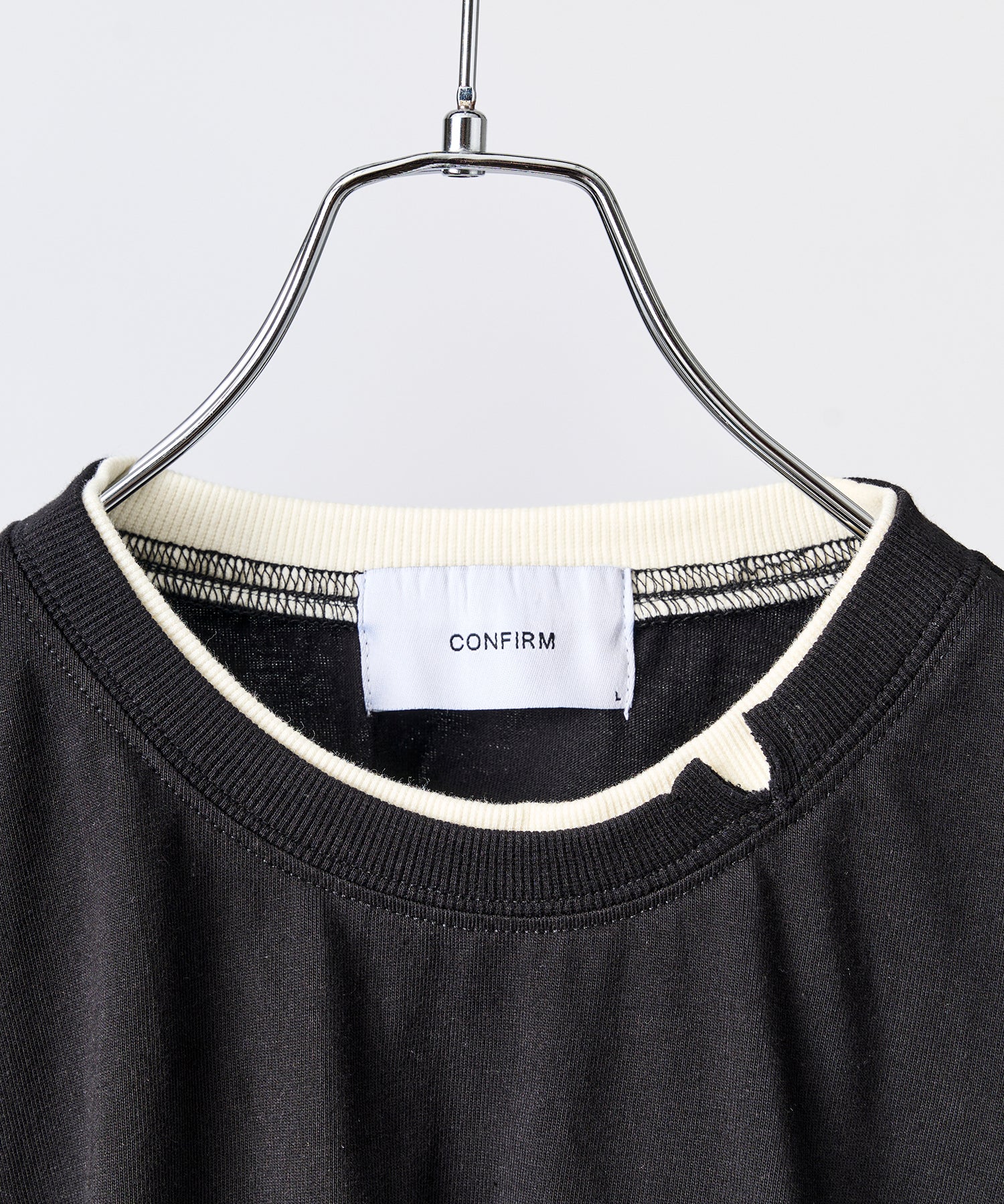 Neck Detail Plain T-Shirt / ネックディテール Tシャツ