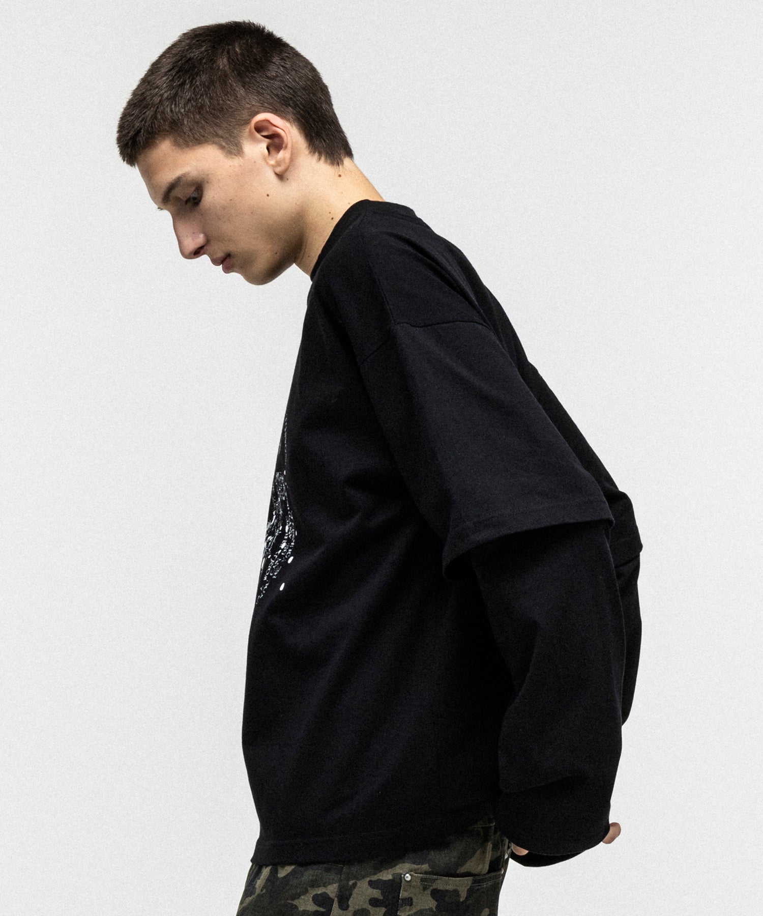 FAKE LAYERED LONG SLEEVE TEE / フェイクレイヤードロングスリーブTシャツ