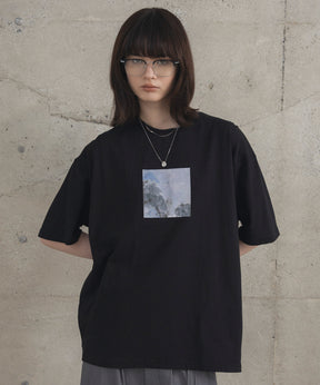 アブストラクト絵画 フロントプリント 半袖Tシャツ
