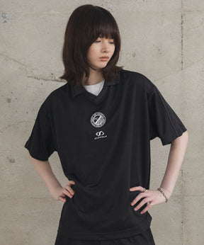 フロントプリント サイドライン ユニフォーム半袖Tシャツ