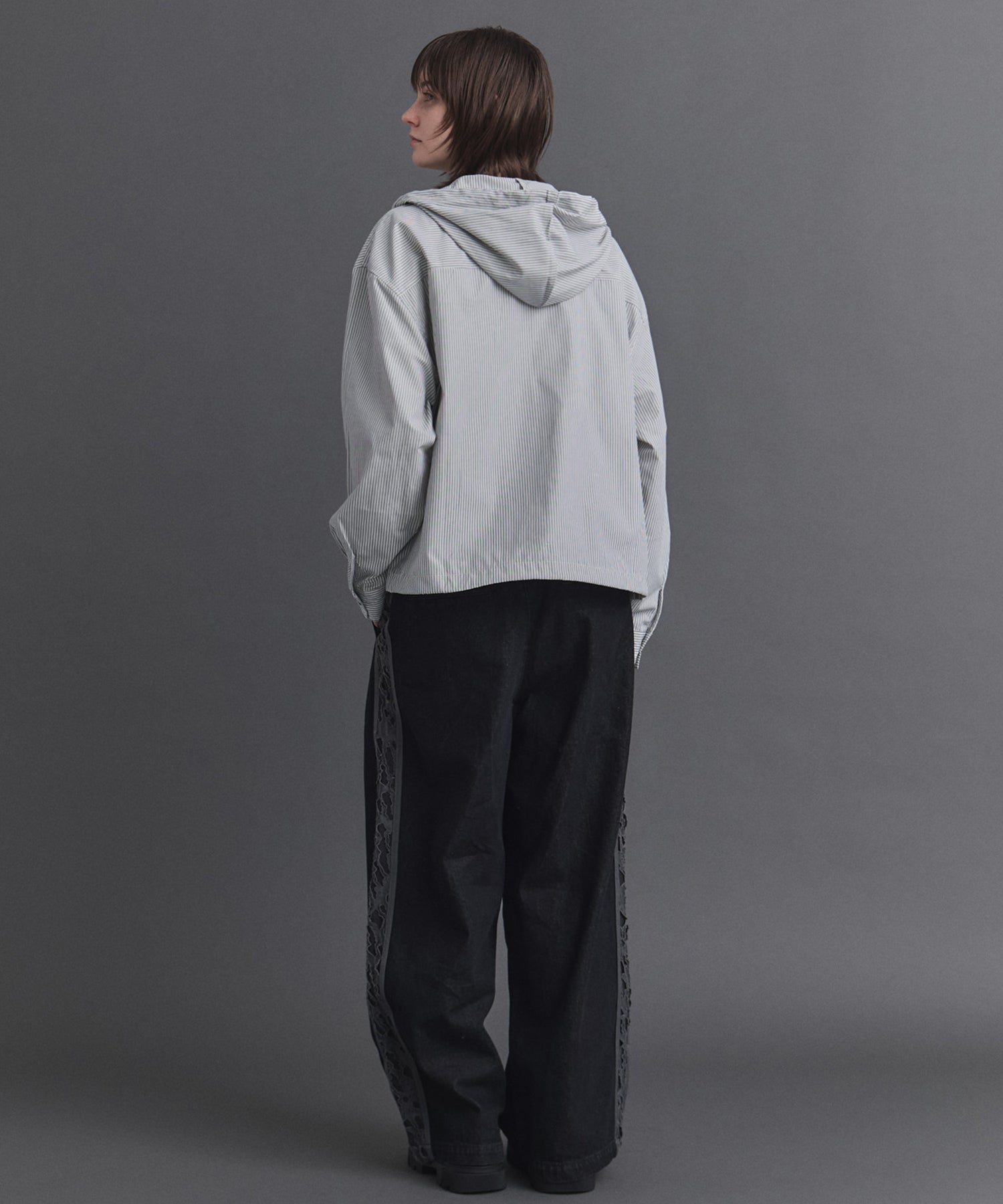 Long-sleeved Shirt Hoodie / 長袖シャツパーカー