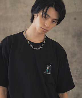 ウォーキングA ワンポイント刺繍ロゴ ビッグシルエット半袖Tシャツ