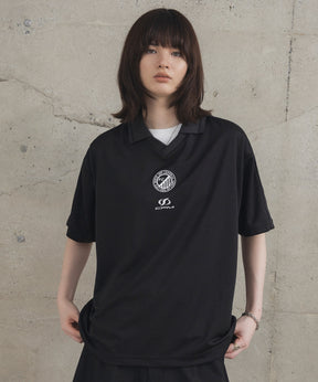 フロントプリント サイドライン ユニフォーム半袖Tシャツ