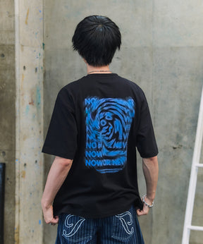 韓国風バックプリント ビッグシルエット バックプリント 半袖Tシャツ ワンポイント