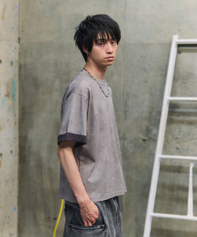 SLEEVE LAYERED LOOSE T-SHIRT / レイヤード ルーズTシャツ