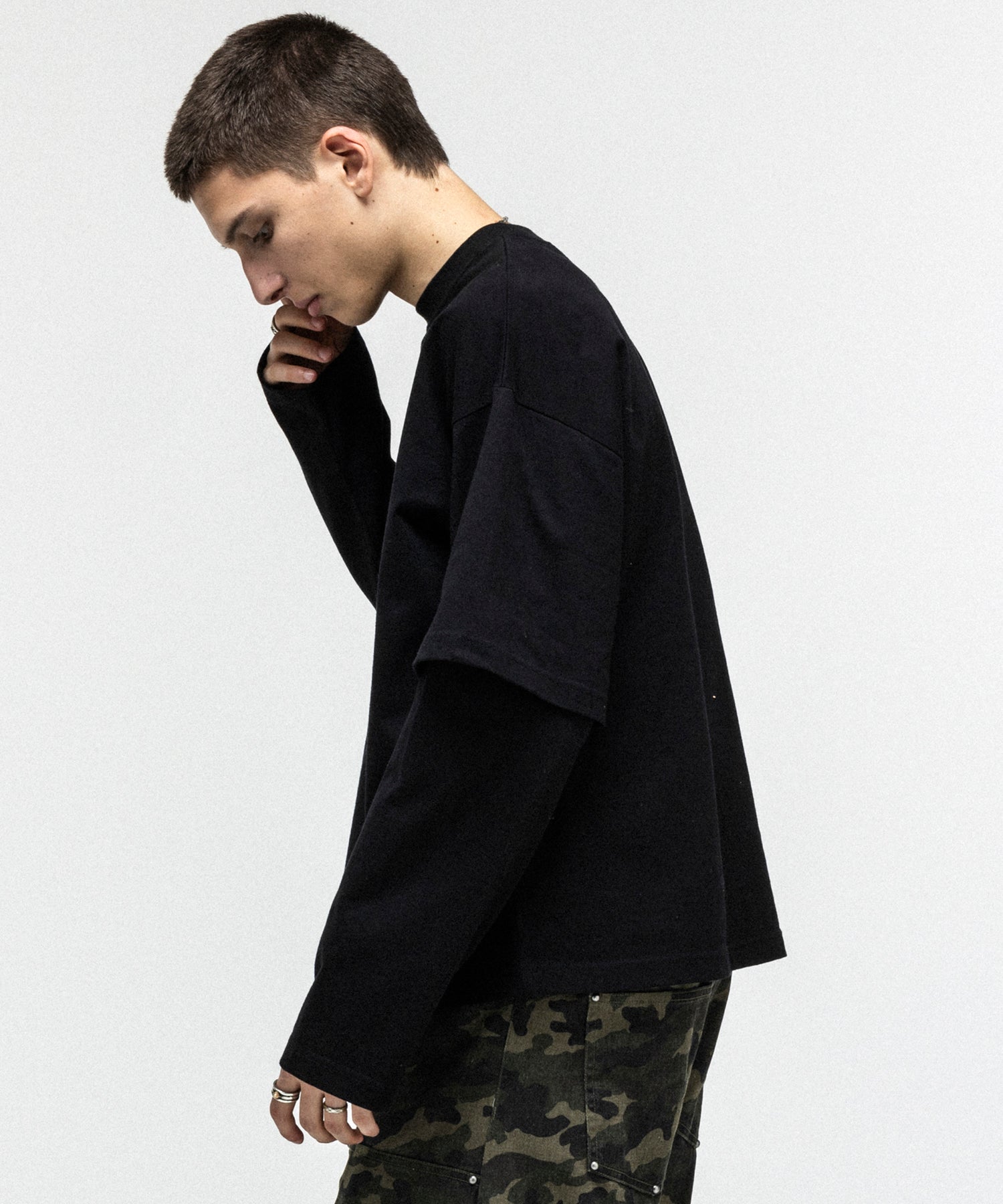 FAKE LAYERED LONG SLEEVE TEE / フェイクレイヤードロングスリーブTシャツ