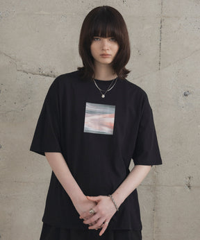 アブストラクト絵画 フロントプリント 半袖Tシャツ
