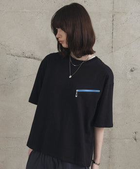 Zip-detail Tee / ジップディテールTシャツ