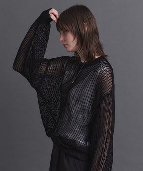 Basic Sheer Knit Pullover / ベーシック シアーニットプルオーバー