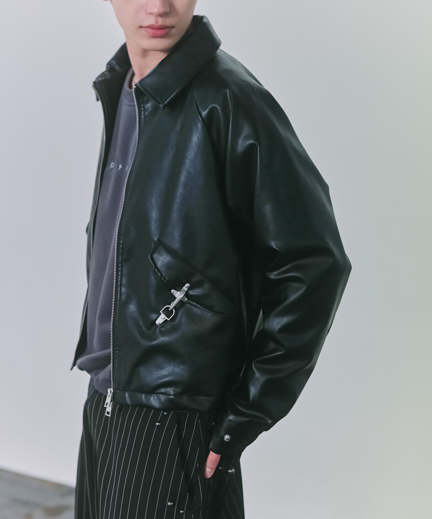 Fireman Clasp Leather Jacket / ファイヤーマンクラスプレザージャケット