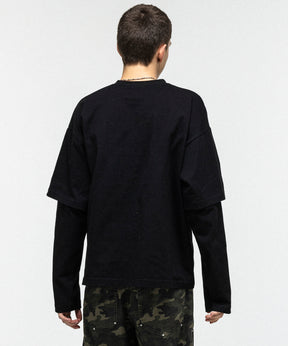 FAKE LAYERED LONG SLEEVE TEE / フェイクレイヤードロングスリーブTシャツ