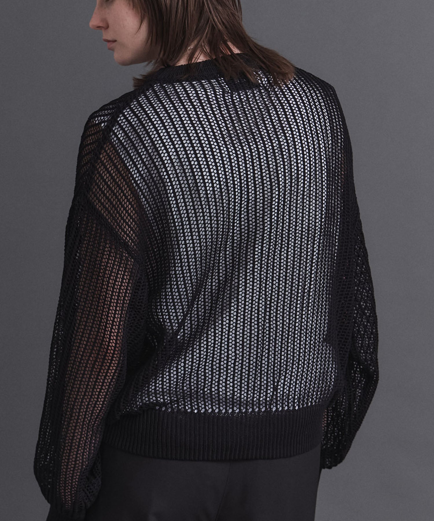 Basic Sheer Knit Pullover / ベーシック シアーニットプルオーバー