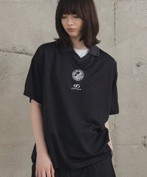 フロントプリント サイドライン ユニフォーム半袖Tシャツ