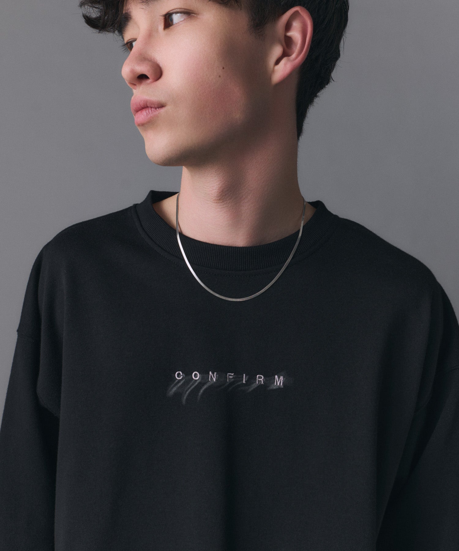 Confirm Logo Embroidery Crew Sweat / "Confirm"ロゴ刺繍クルースウェット