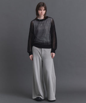 Basic Sheer Knit Pullover / ベーシック シアーニットプルオーバー
