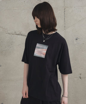 アブストラクト絵画 フロントプリント 半袖Tシャツ