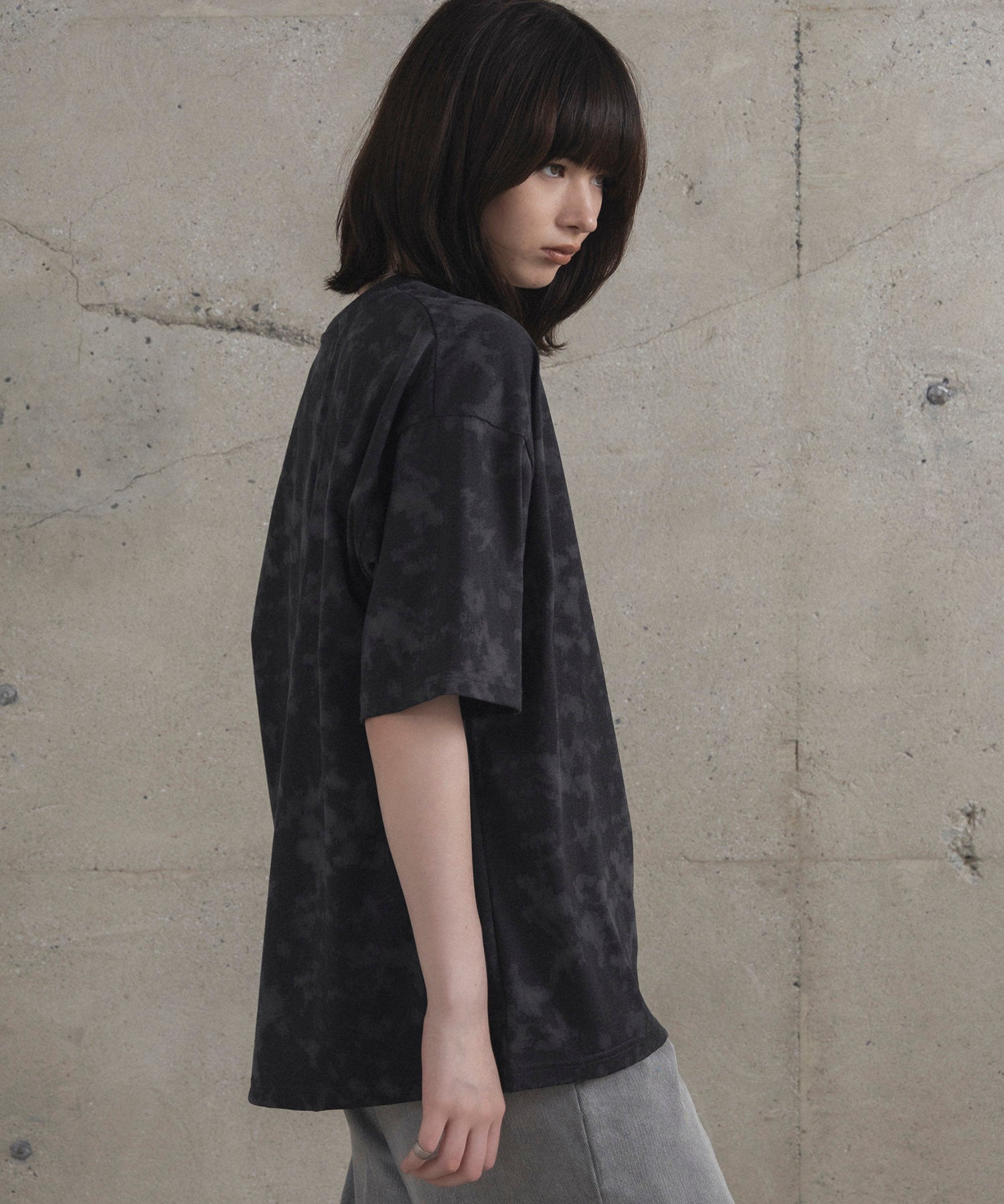 ビックシルエット 総柄プリント 半袖Ｔシャツ