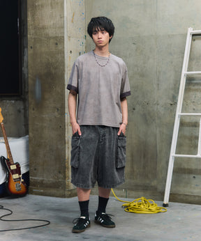 SLEEVE LAYERED LOOSE T-SHIRT / レイヤード ルーズTシャツ