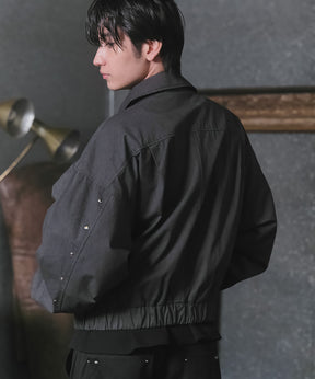 Peach Brushed Studded Blouson / ピーチ起毛スタッズブルゾン