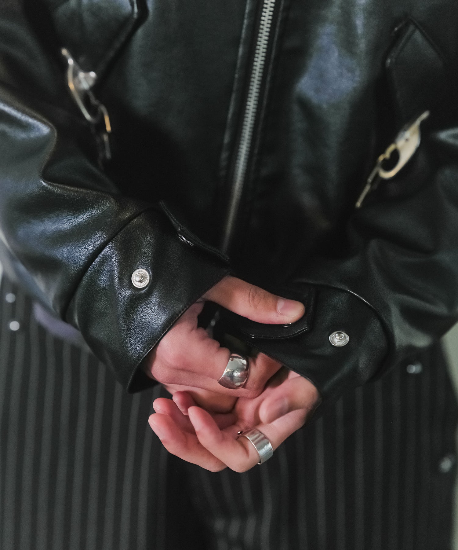 Fireman Clasp Leather Jacket / ファイヤーマンクラスプレザージャケット
