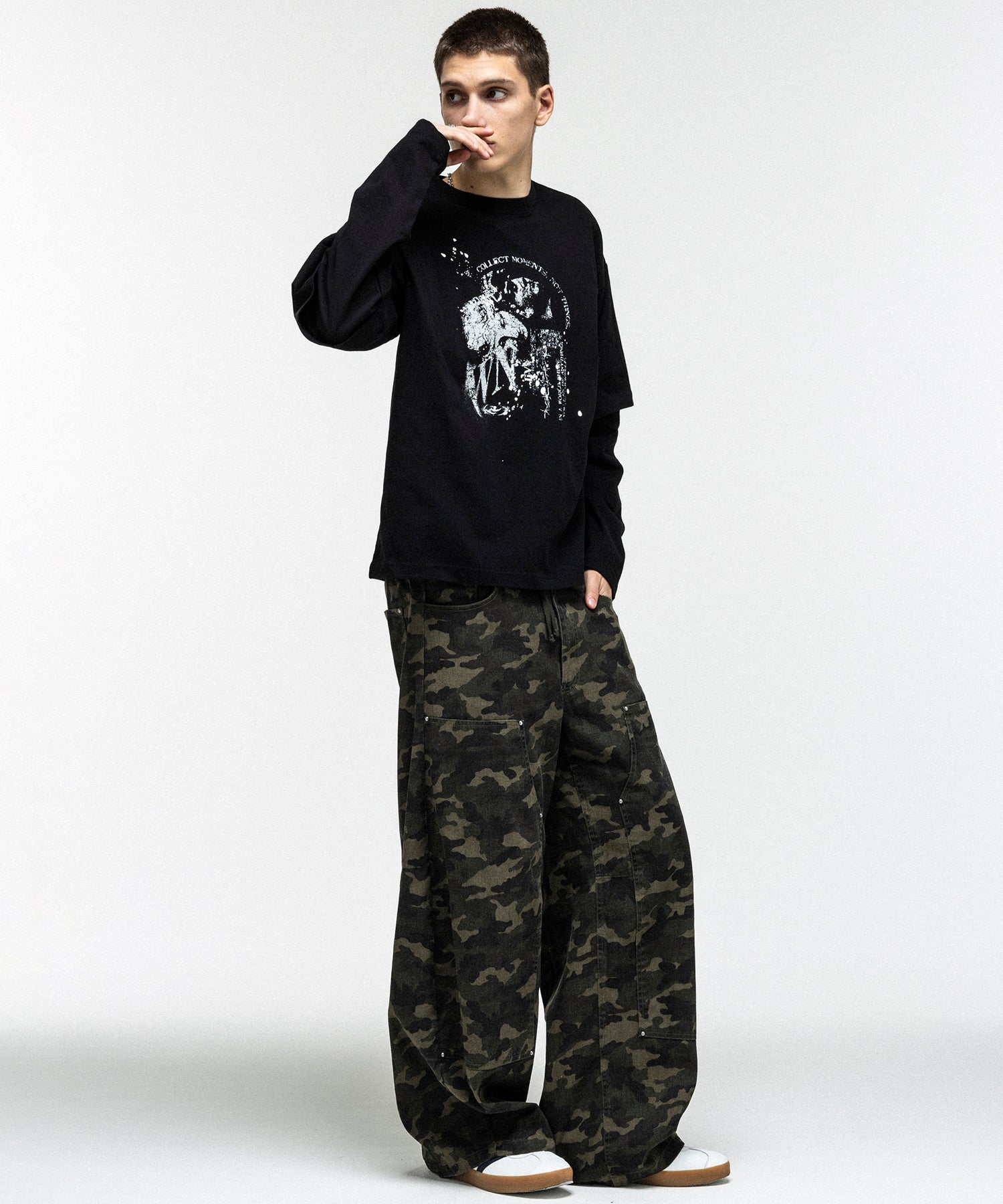 FAKE LAYERED LONG SLEEVE TEE / フェイクレイヤードロングスリーブTシャツ