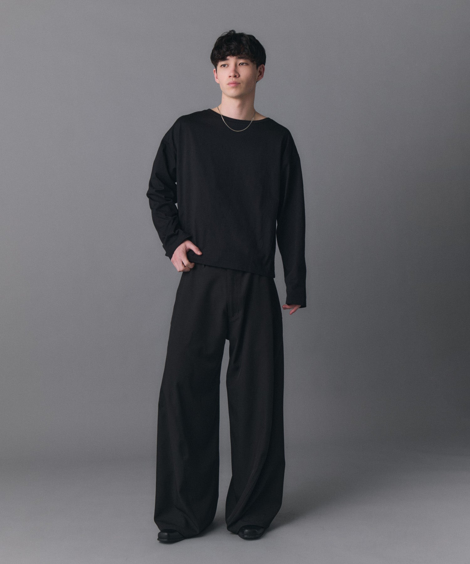 Boat Neck Long-Sleeve Tee / ボートネックロングスリーブTシャツ