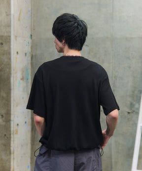 THERMAL DRAWSTRING HENLEY NECK T-SHIRT / サーマル ドローストリング ヘンリーネックTシャツ