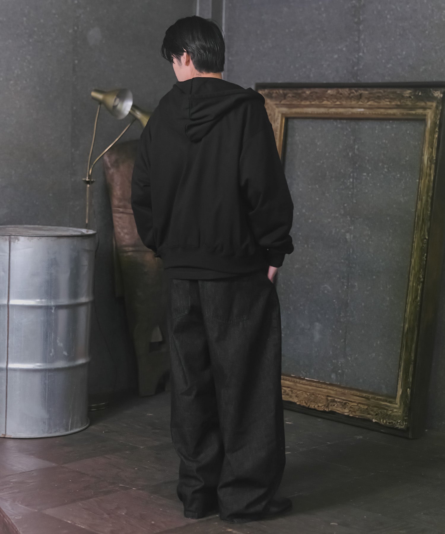 "Confirm" Logo Embroidery FullZIP Hoodie / "Confirm"刺繍フルジップパーカー