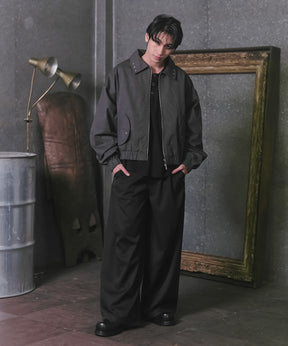 Peach Brushed Studded Blouson / ピーチ起毛スタッズブルゾン