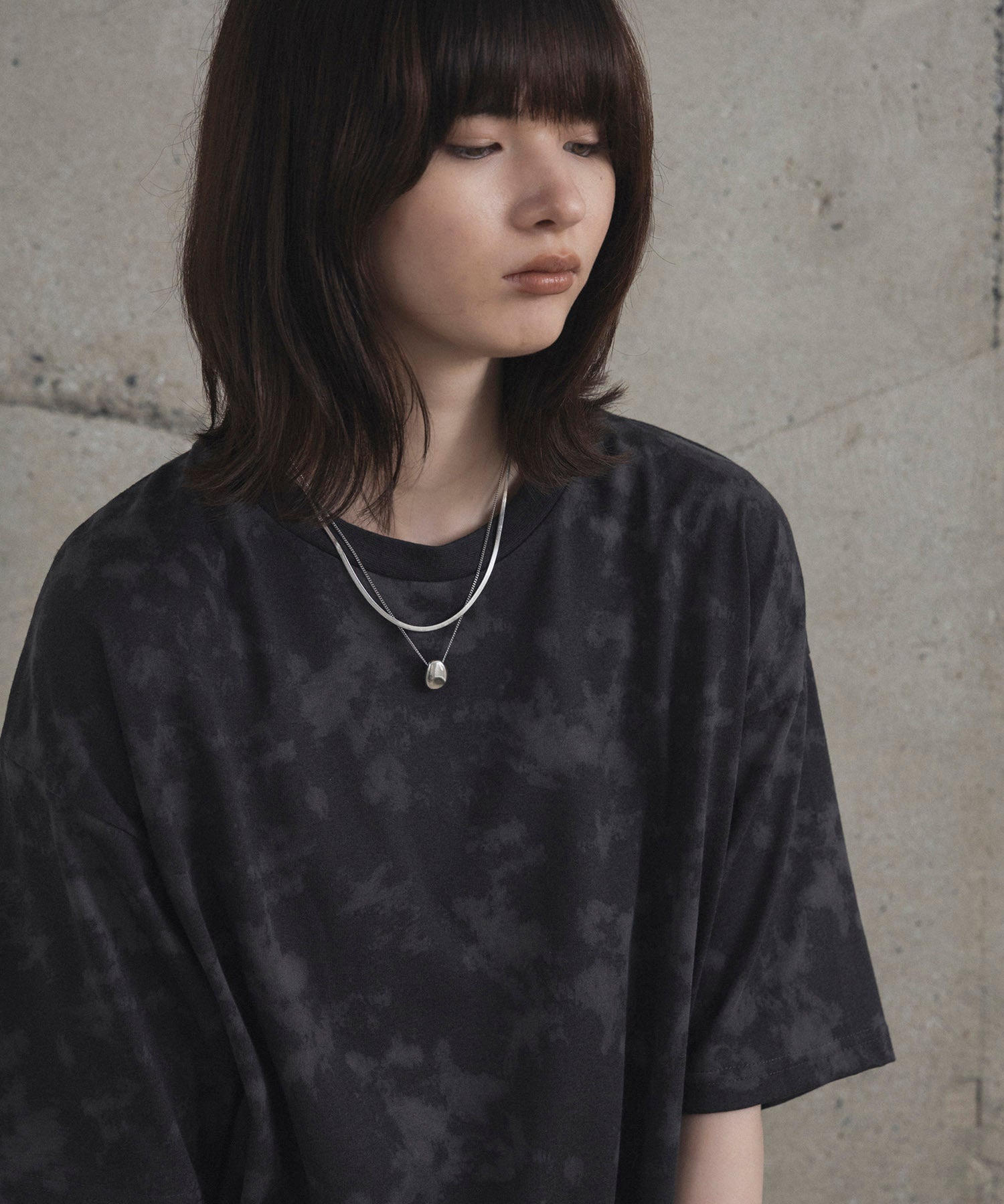 ビックシルエット 総柄プリント 半袖Ｔシャツ