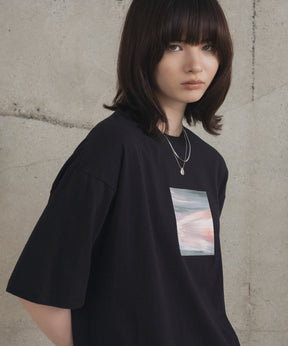 アブストラクト絵画 フロントプリント 半袖Tシャツ