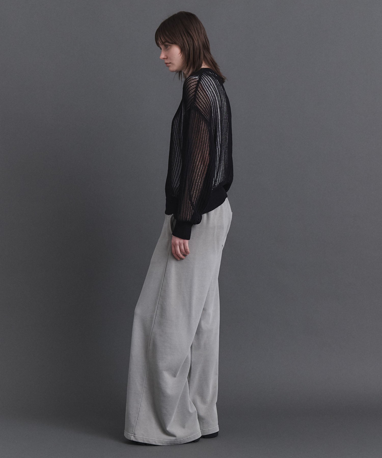 Basic Sheer Knit Pullover / ベーシック シアーニットプルオーバー